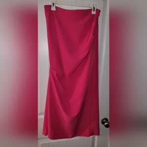 New York and Company Tech Knit Skirt Hot Pink NWT Size 8
